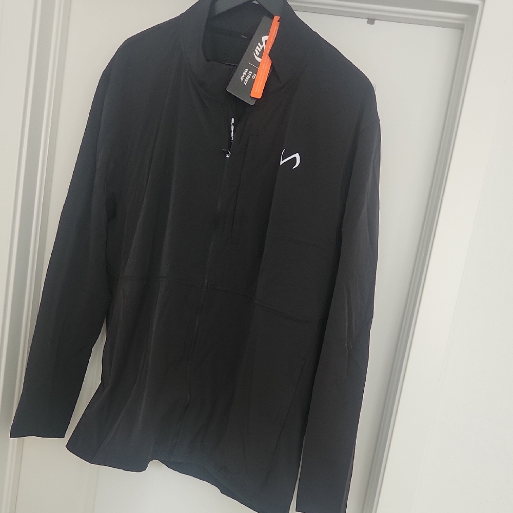 Men's Black Performance Jacket by [Brand]